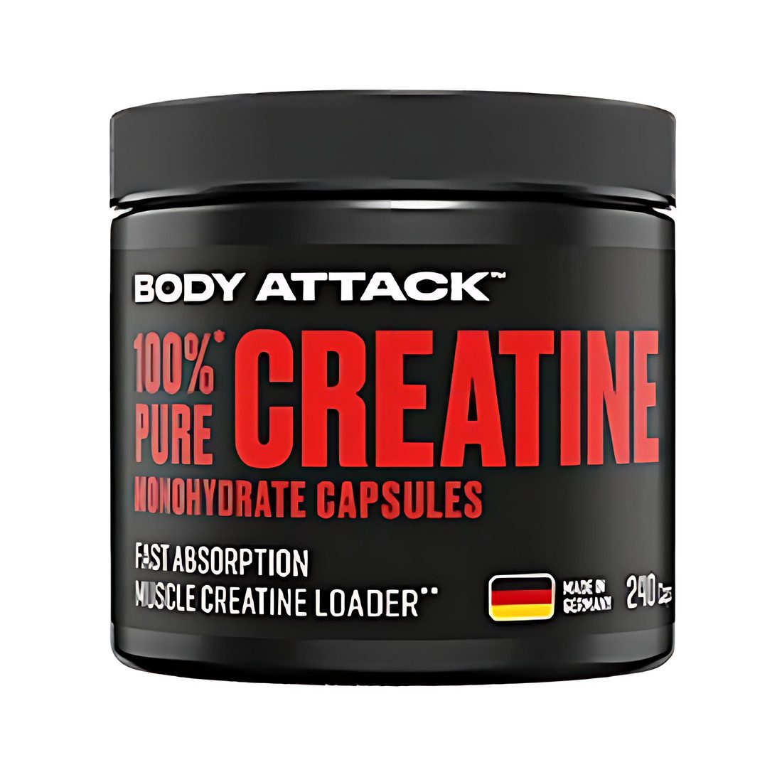 Body Attack 100% pure Creatine 240 Kapseln Kapseln, 223 g