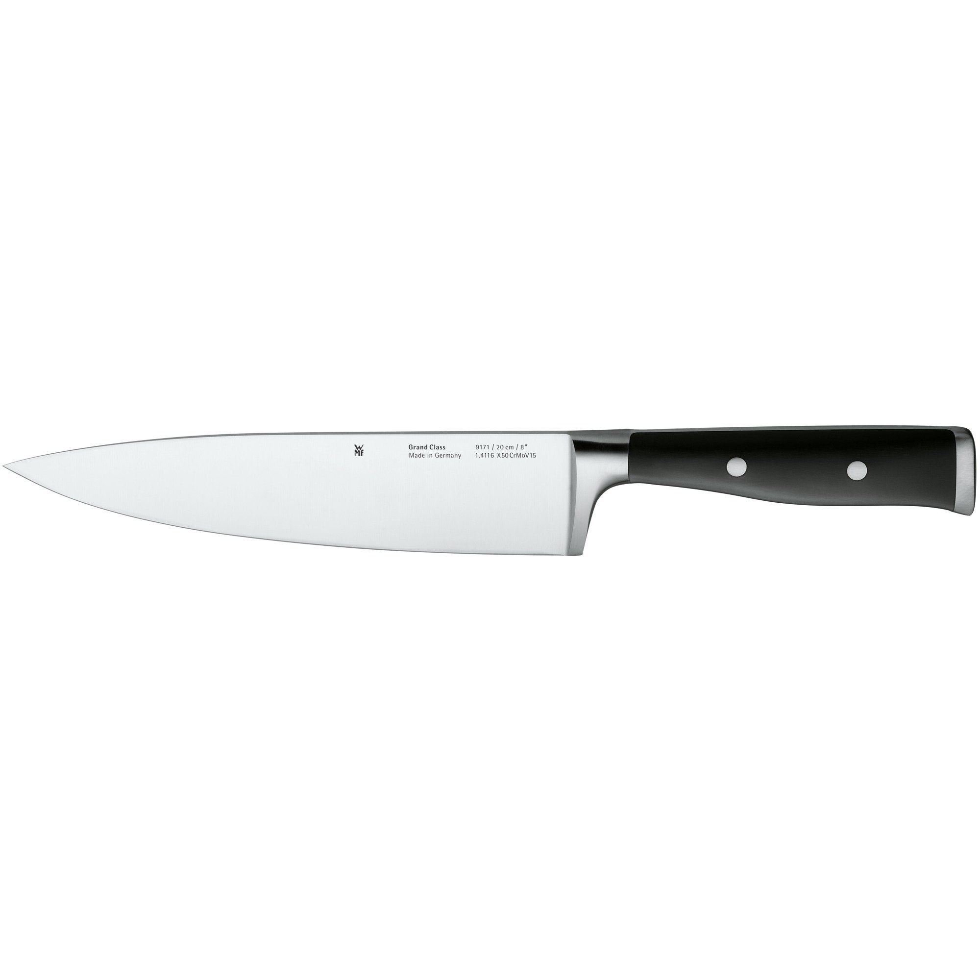 WMF Kochmesser Grand Class, Messer geschmiedet, Performance Cut, Spezialklingenstahl, Klinge 20 cm