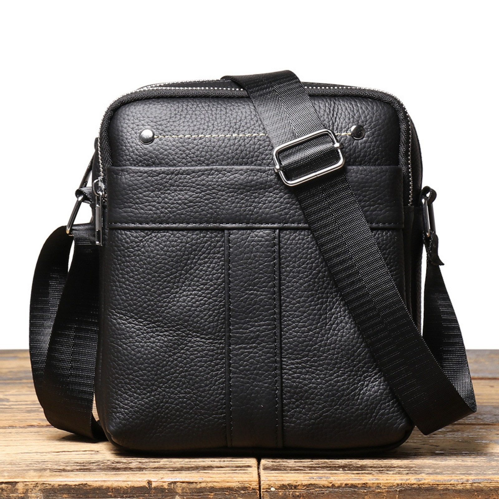 Umhängetasche Herren Leder Schultertasche Crossbody Umhängetasche Messenger Tasche