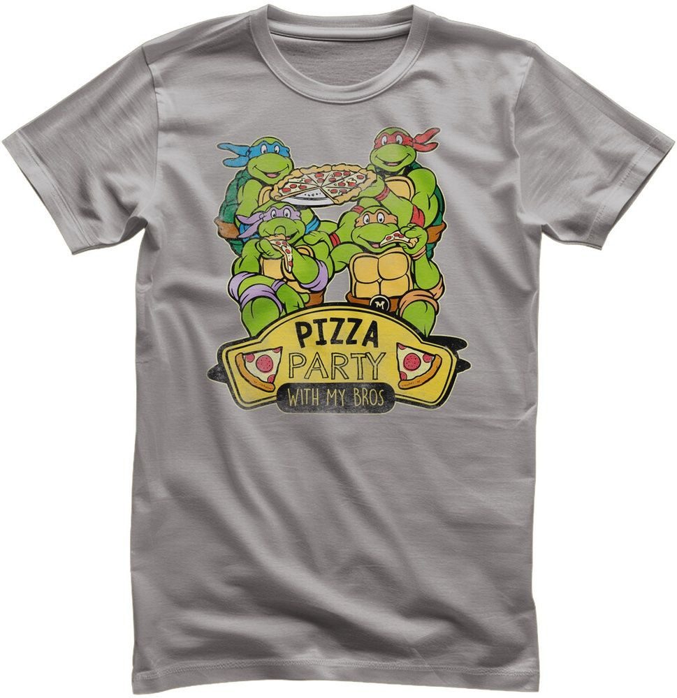 Teenage Mutant Ninja Turtles T-Shirt Pizza Party With My Bros T-Shirt