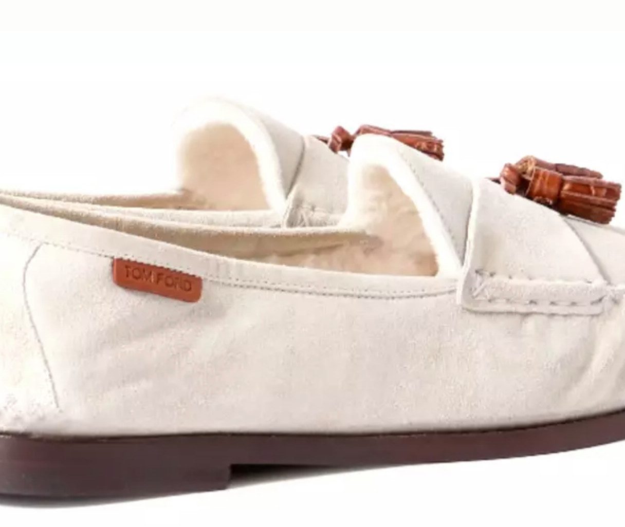 Tom Ford Berwick Schuhe Lammfell Tasselled Suede Mokassins Loafer Aus geschmeidigem Kalbsleder in edlem Wildleder-Finish