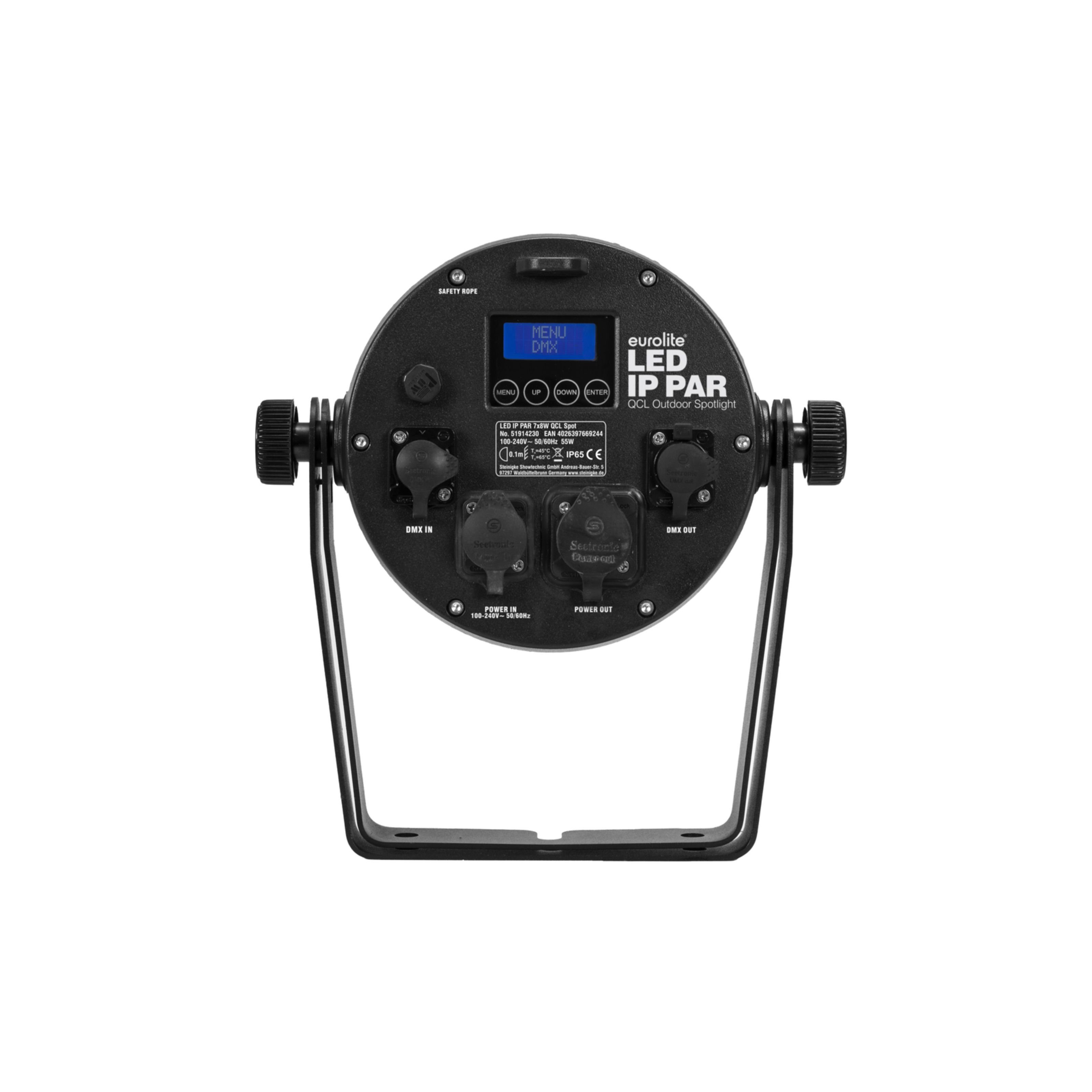 EUROLITE LED Scheinwerfer, LED IP PAR 7x8W QCL Spot - LED PAR Scheinwerfer