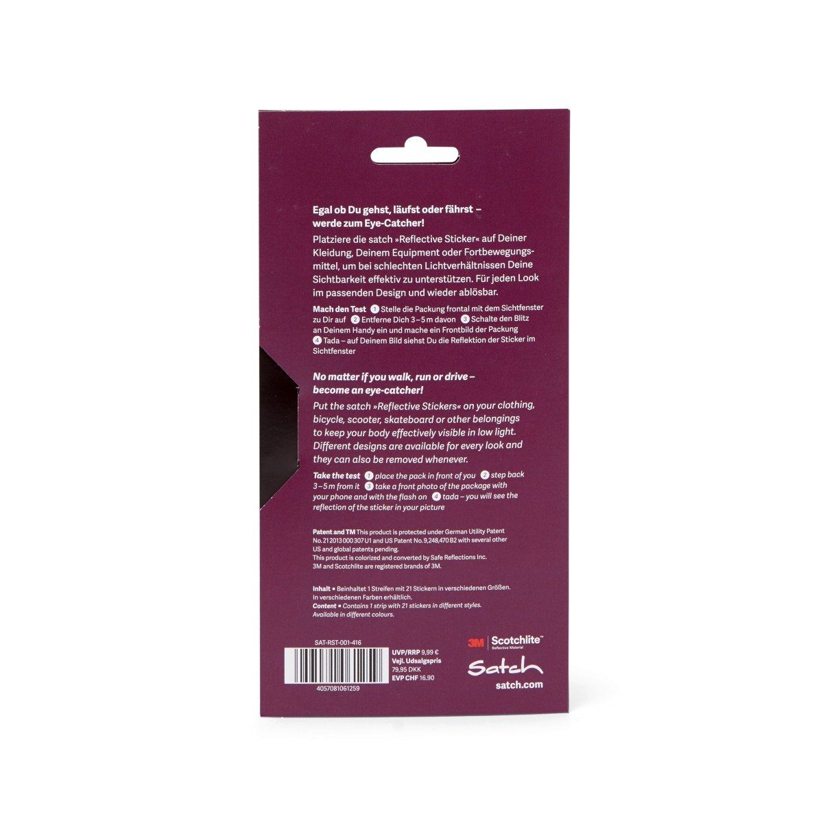 Satch Schulranzen Satch Reflective Sticker Set Lila