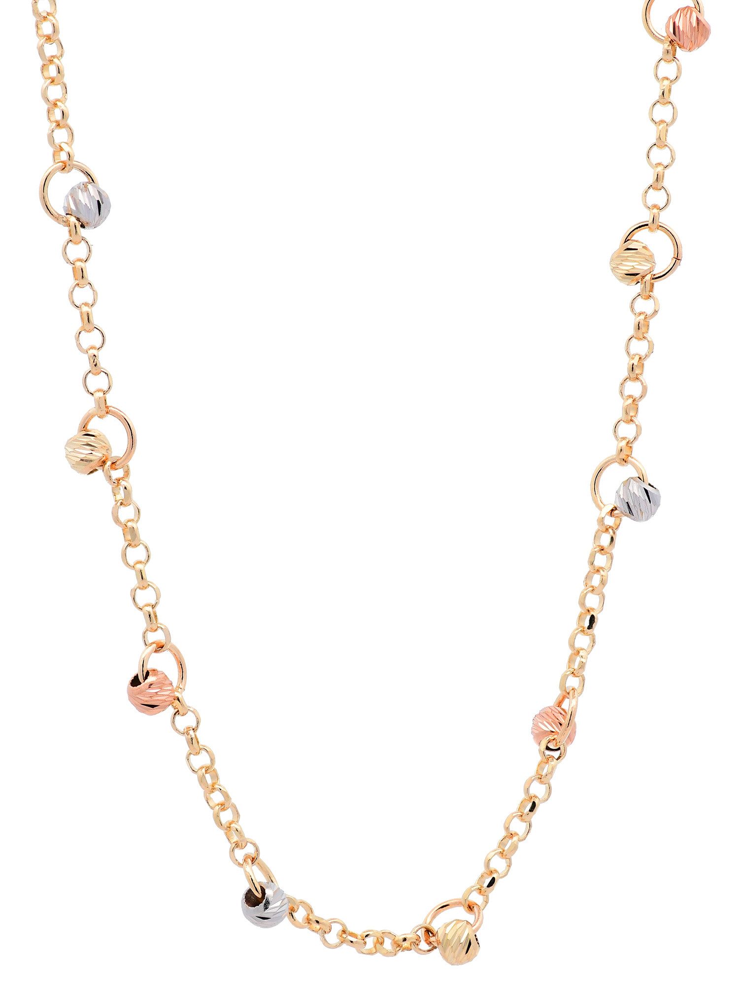 HOPLO Goldkette Goldkette Ankerkette mit Kügelchen günstig online kaufen