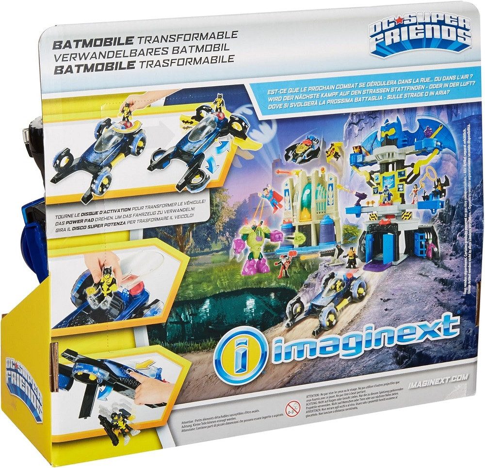 Mattel GmbH Actionfigur Batman Figur, Auto, Verwandelbares, Batmobil, Fahrzeug, Spielzeugauto, Ideal als Geschenk - Fanartikel
