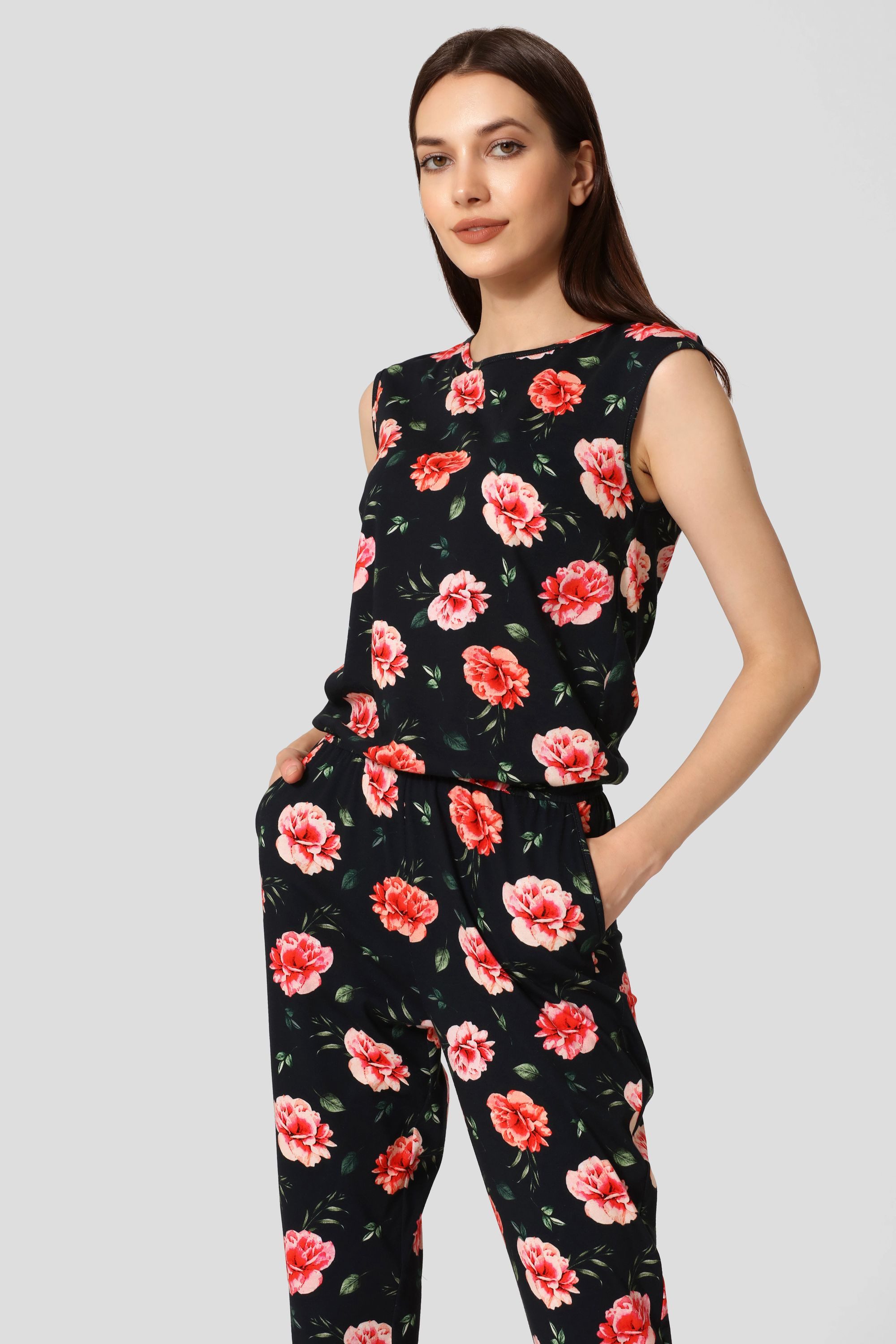 Bellivalini Jumpsuit Jumpsuit Women's Elegant Trouser Suit Playsuit Romper BLV50-211 (2-piece)