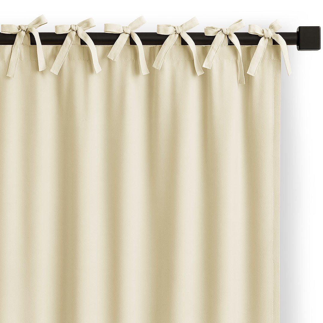 Restilo Gardine Gardine Vorhang Bindeband Einfarbig Verdunkelnd (1 St), Bin günstig online kaufen