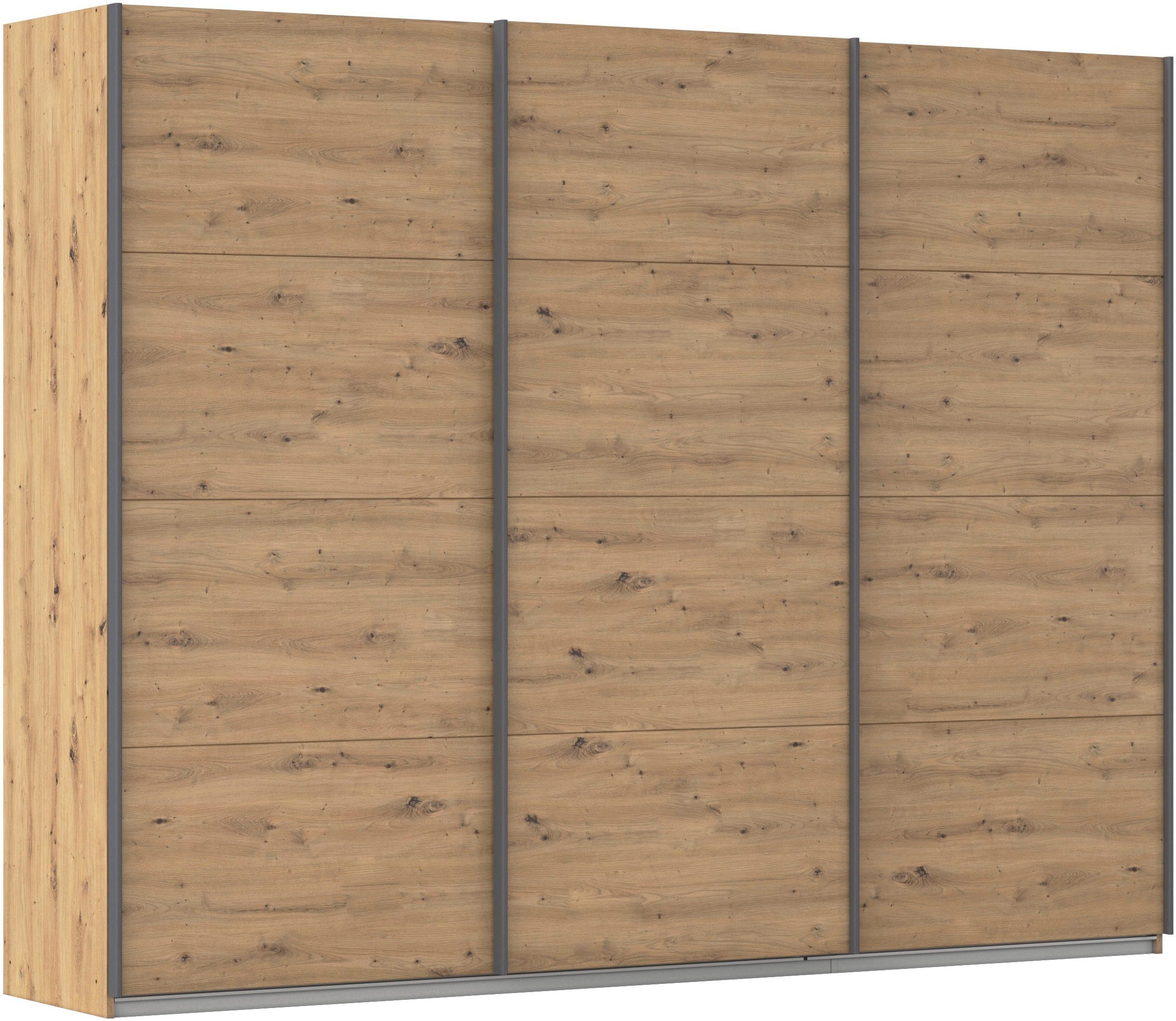 OTTO home Schwebetürenschrank Kleiderschrank Schrank Garderobe AGORDO mit Dekor- oder Hochglanzfront (Breiten 203/271/315/360 cm in drei Griff-Farben - NEU: Farbe SCHWARZ) durchdachte Innenausstattung, in 4 Breiten und 2 Höhen MADE IN GERMANY