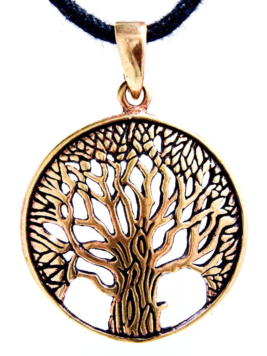Kiss of Leather Kettenanhänger Lebensbaum Lebens Baum Tree of Life  Yggdrasil Anhänger Bronze