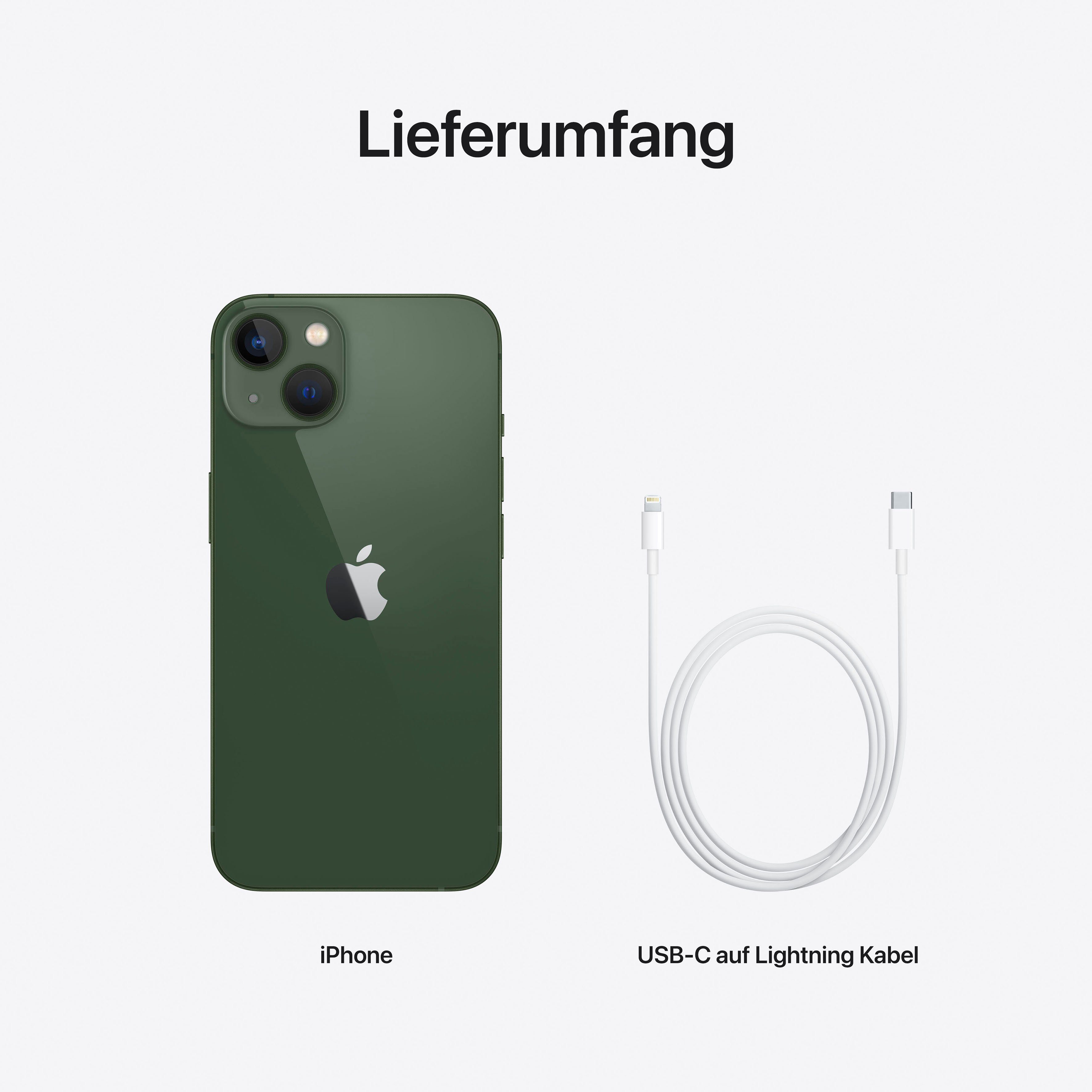 Kamera) 128 Speicherplatz, Grün Apple 12 cm/6,1 Alpine Smartphone iPhone 13 MP GB Zoll, (15,4