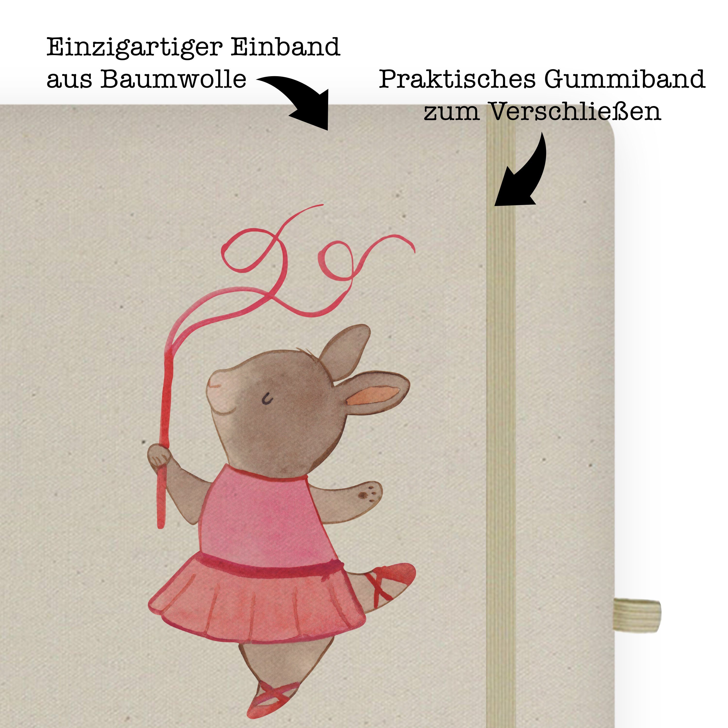 Mr. & Herz Mr. - Geschenk, Transparent mit Panda & Eintragebuch, Mrs. Mrs. Ball - Notizbuch Balletttänzerin Panda