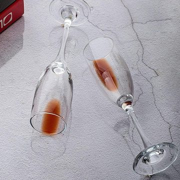 LAV Sektglas Champagne Gläser, Glas Sektschalen 6er Set Sektflöten Glas, Wein 220ml, Glas