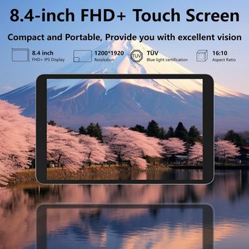 DOOGEE T20Mini Tablet (8,4", 128 GB, Android 13, 2,4G+5G, Tablet 1TB TF, 1.6 GHz 8 Core 5060mAh Akku 13MP+5MP Kamera IPS-Display)