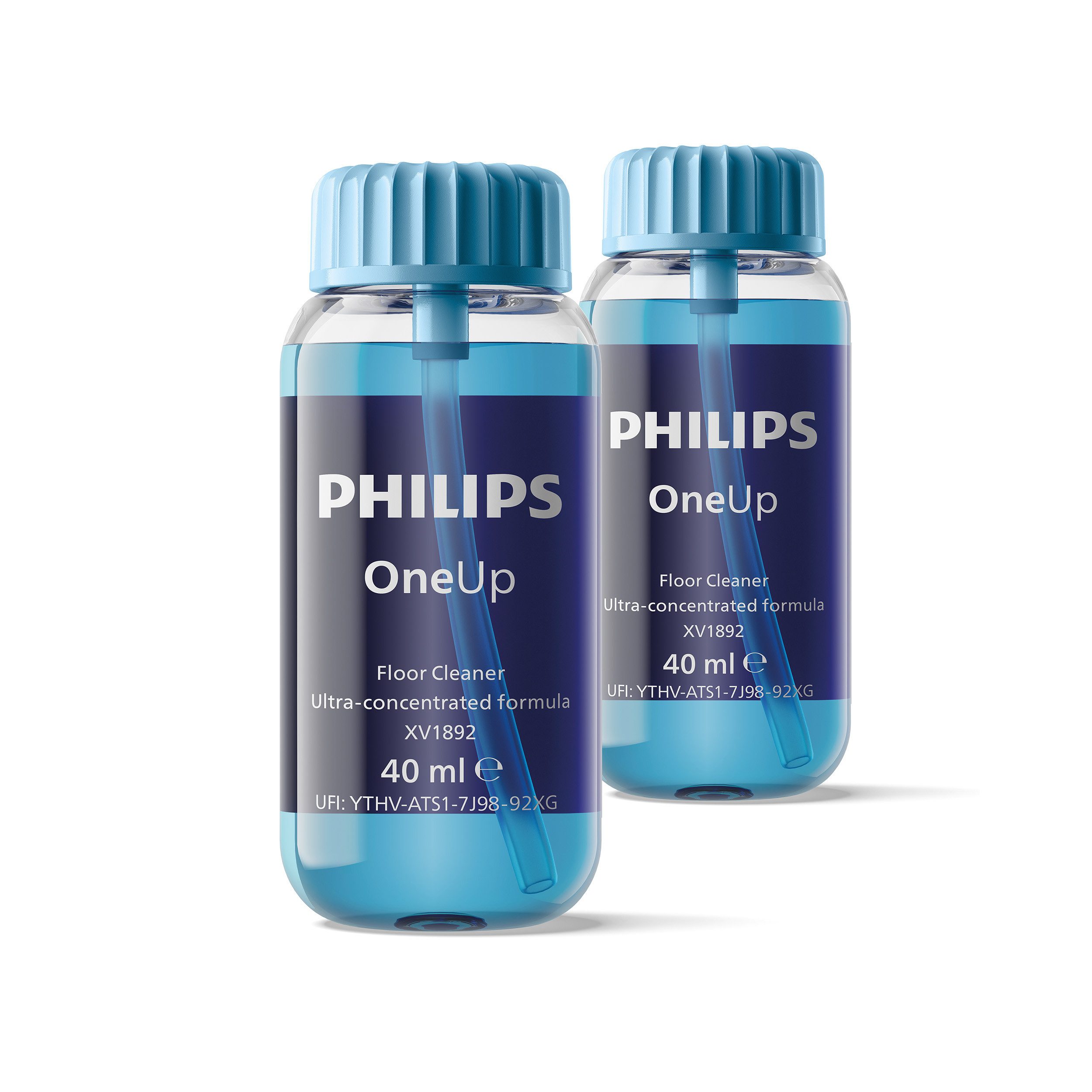 Philips OneUp XV1892/02, hochkonzentrierte Bodenlösung Fussbodenreiniger (2-St. für alle Bodenarten (auch Holzböden) geeignet)