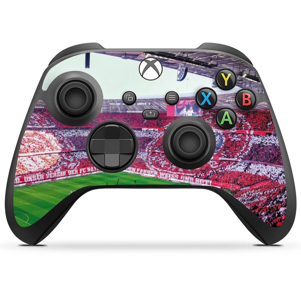DeinDesign Konsolen-Cover FCB Stadion FC Bayern München FCB Stadion Tribüne, Microsoft Xbox Series X Controller Skin Aufkleber Sticker Folie