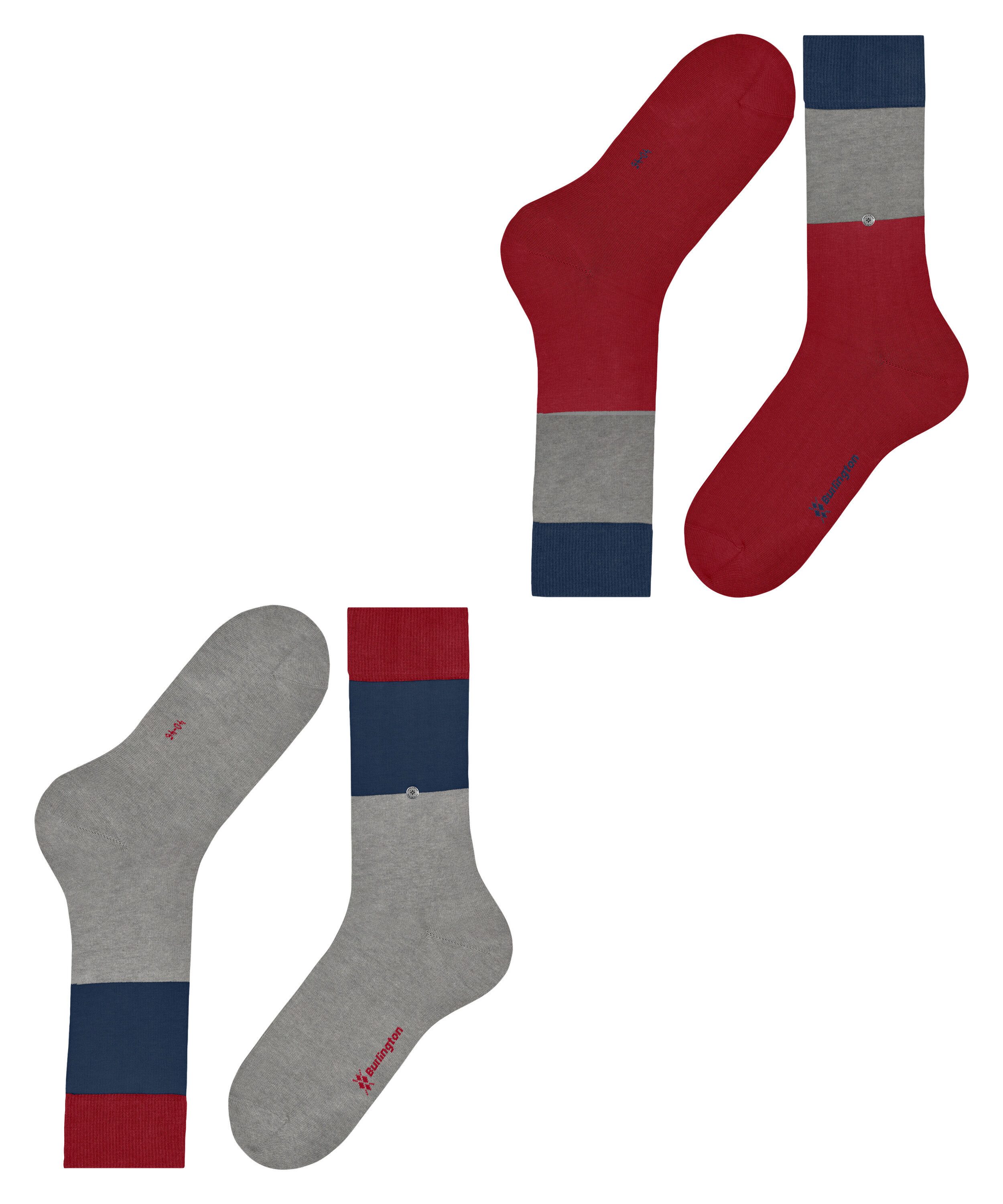 Burlington Socken Magic Mismatch 2-Pack Socken (2-Paar)