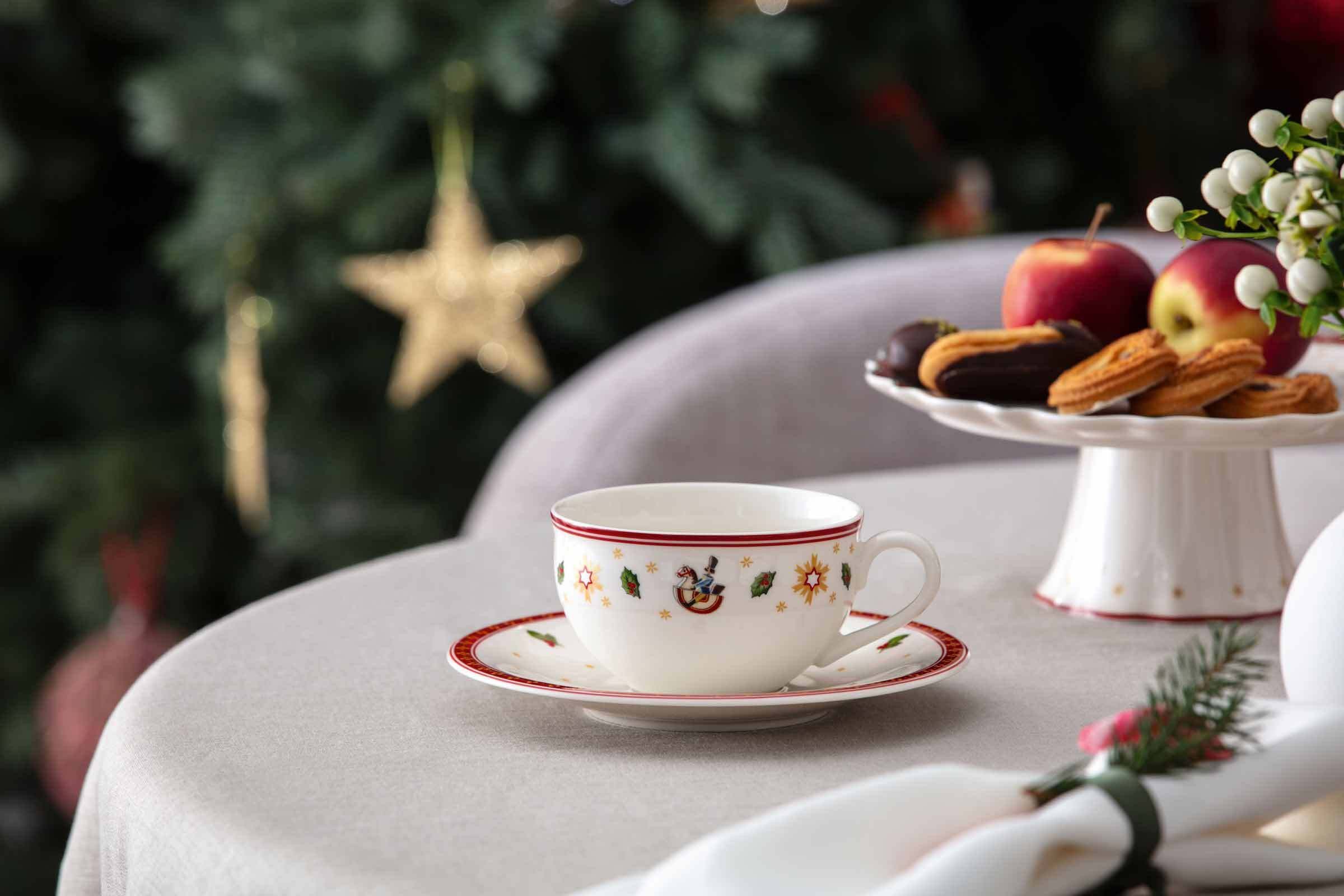 Villeroy & Boch Tasse Toy's Delight Kaffeetassen mit Untertassen 170 ml, 12-tlg., Porzellan