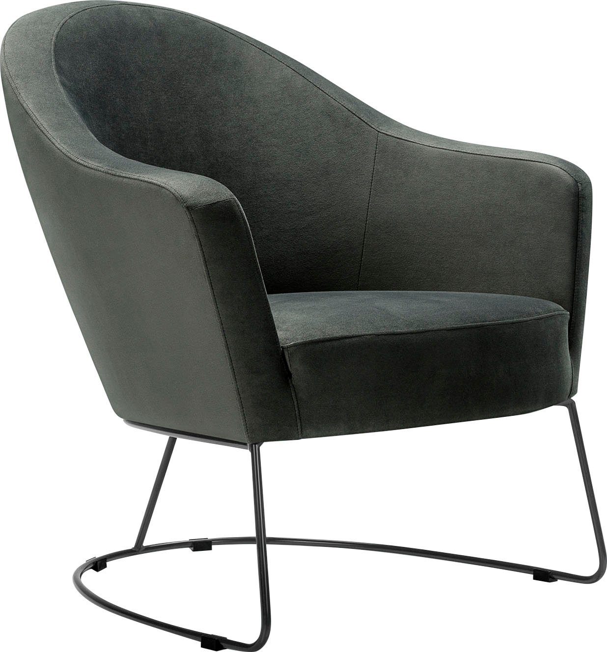 Formschaum für Loungesessel luftiges Sitzgefühl in LOVI Metallrahmen Grape, grau, Sitzfläche
