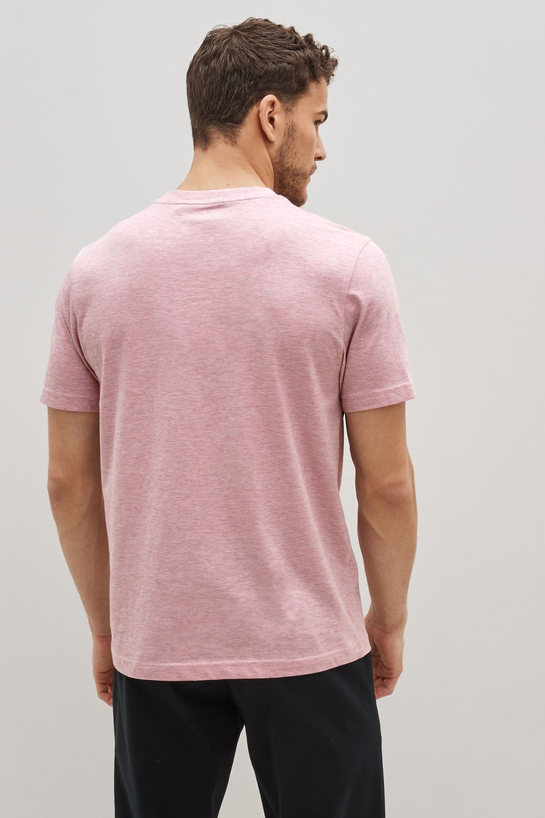Regular-Fit Next T-Shirt Hirschmotiv Pink T-Shirt (1-tlg) mit im