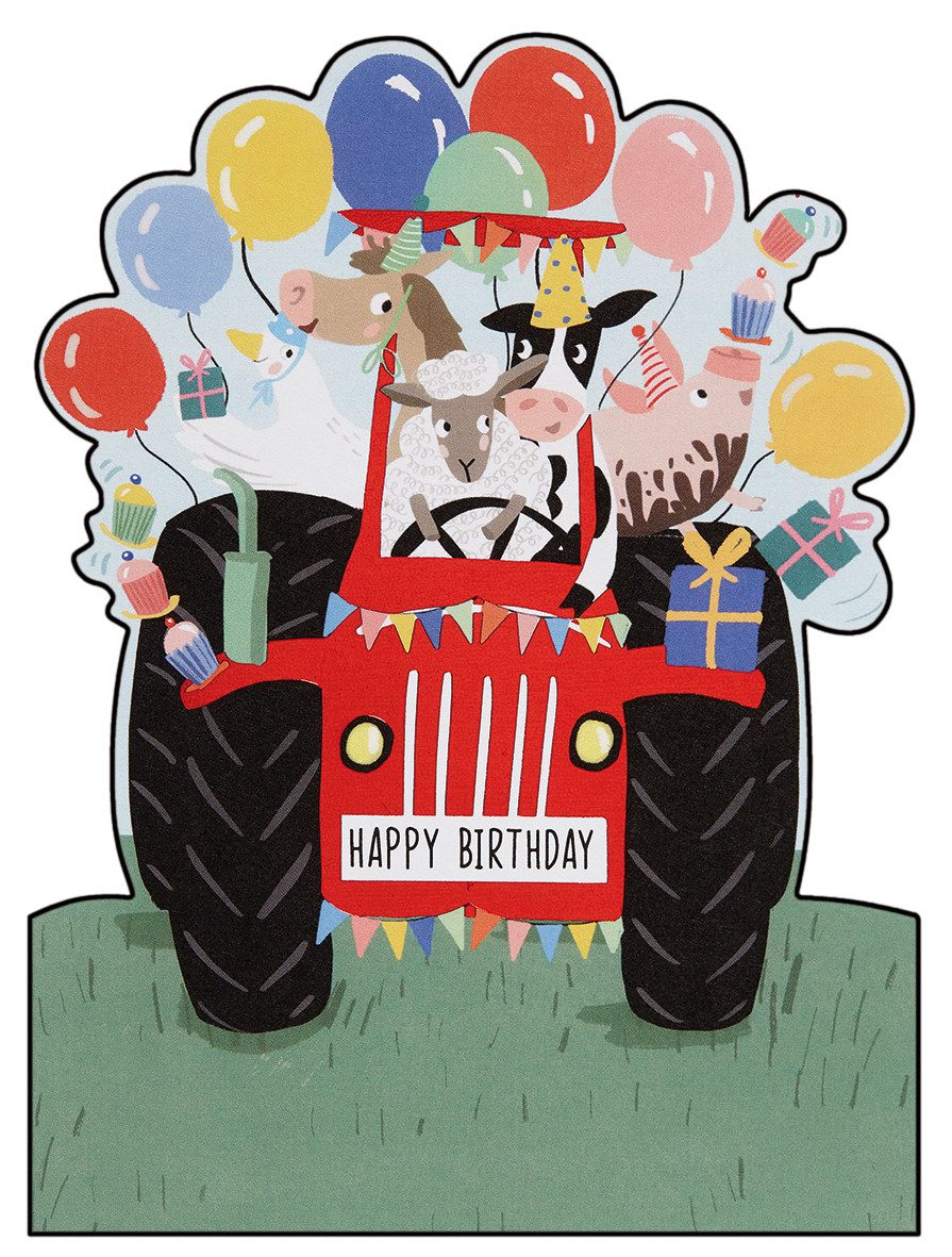 Perleberg Grußkarten Kindergeburtstag - Glückwunschkarte im Format 11,6 x 16,6 cm mit