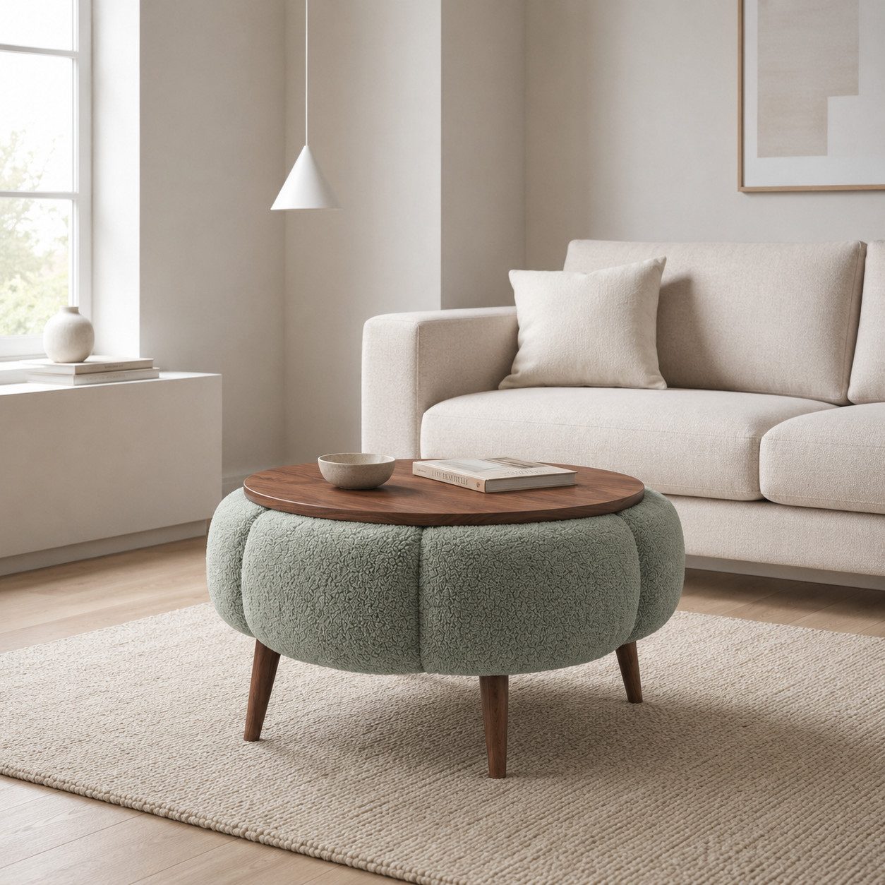 Skye Decor Couchtisch Papatya Couchtisch 60 (1-St), Runde Tischplatte