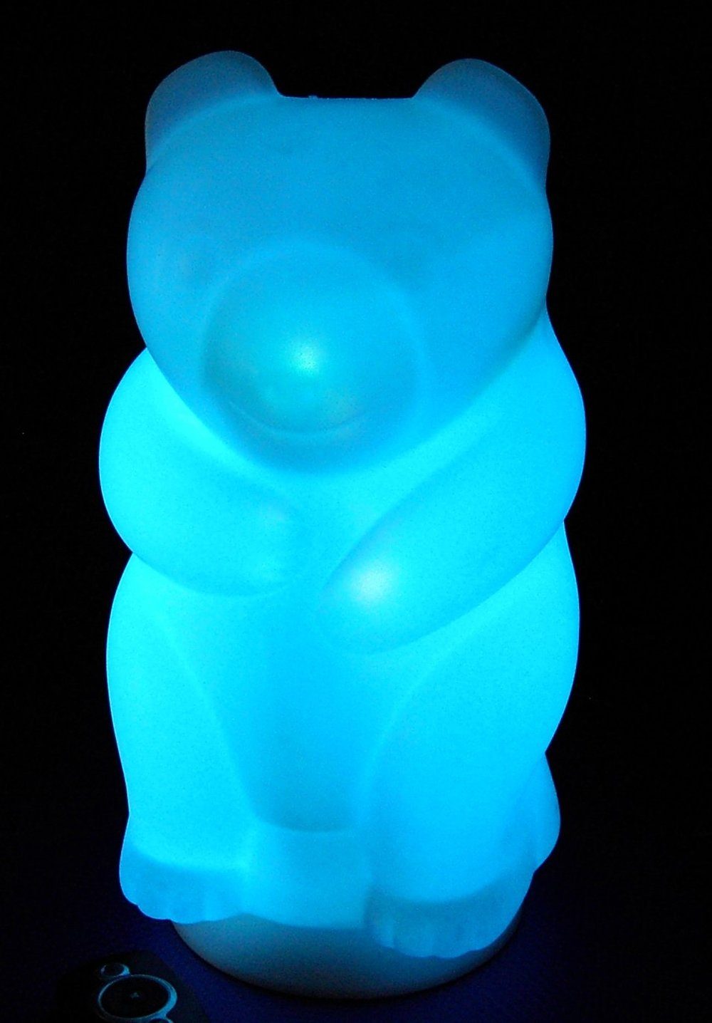 Lichtideen LED Dekolicht 3951 LED Leuchte Panda Bär weiß 12 Volt Lichtfarbe blau Höhe, LED Band Blau, Lichtideen / Blau