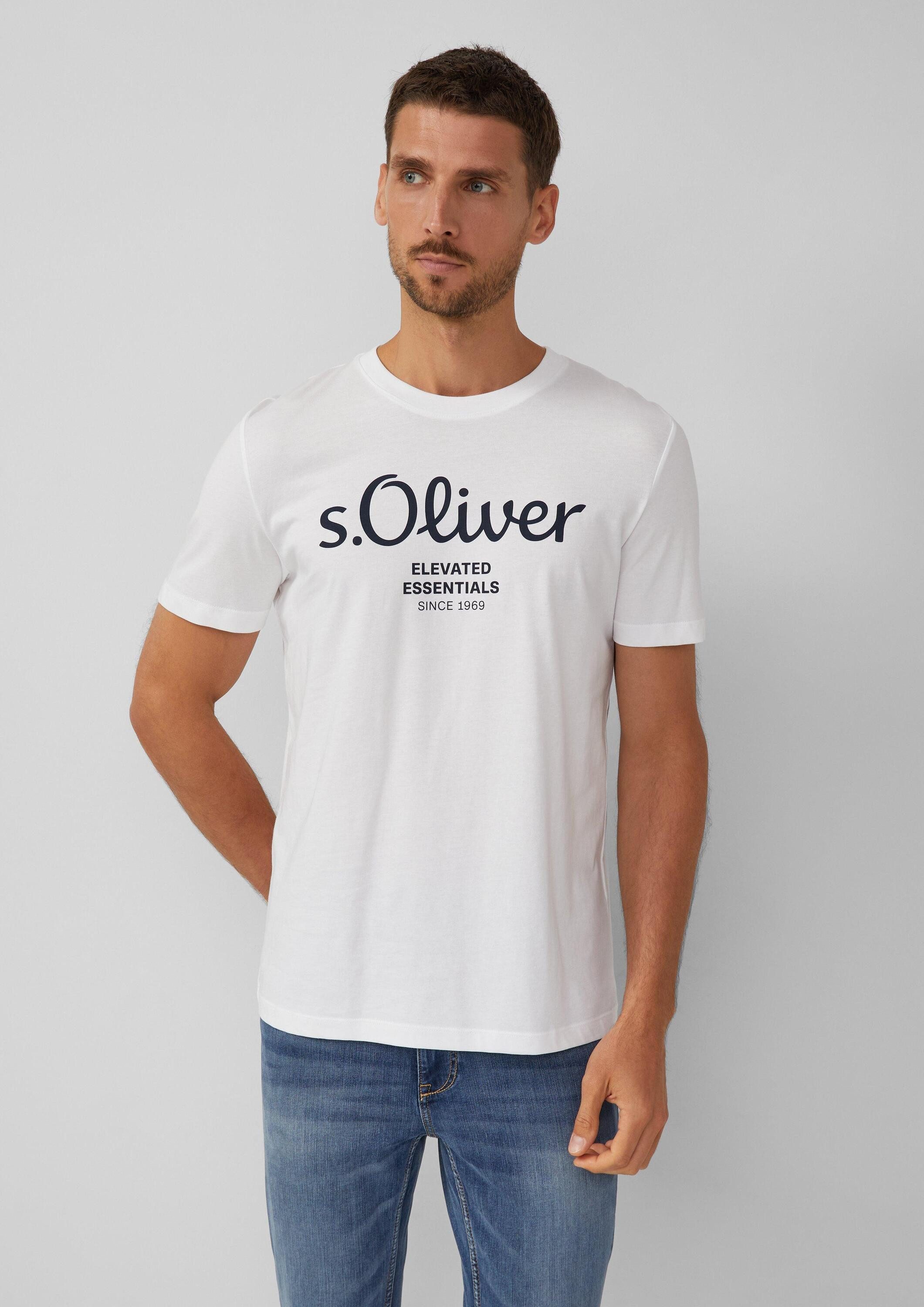 s.Oliver Kurzarmshirt T-Shirt 2er-Pack Jersey-T-Shirt mit Kurzarm und Rundhalsausschnitt