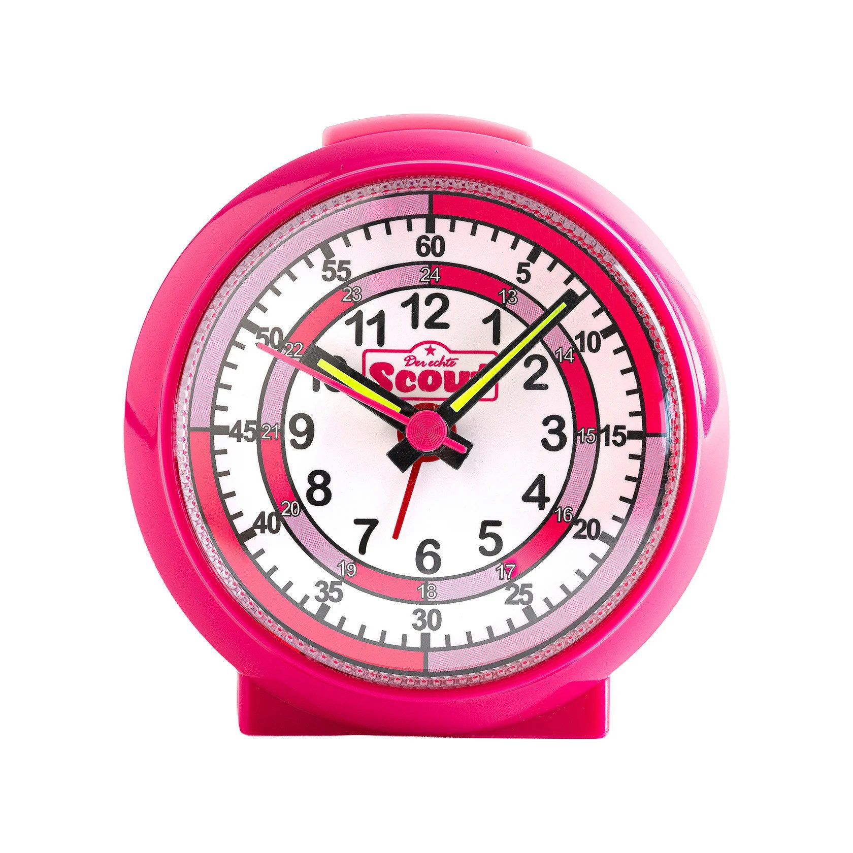 Scout Kinderwecker 166000020 Rosa Lernwecker Licht Schlummerfunktion 8 cm