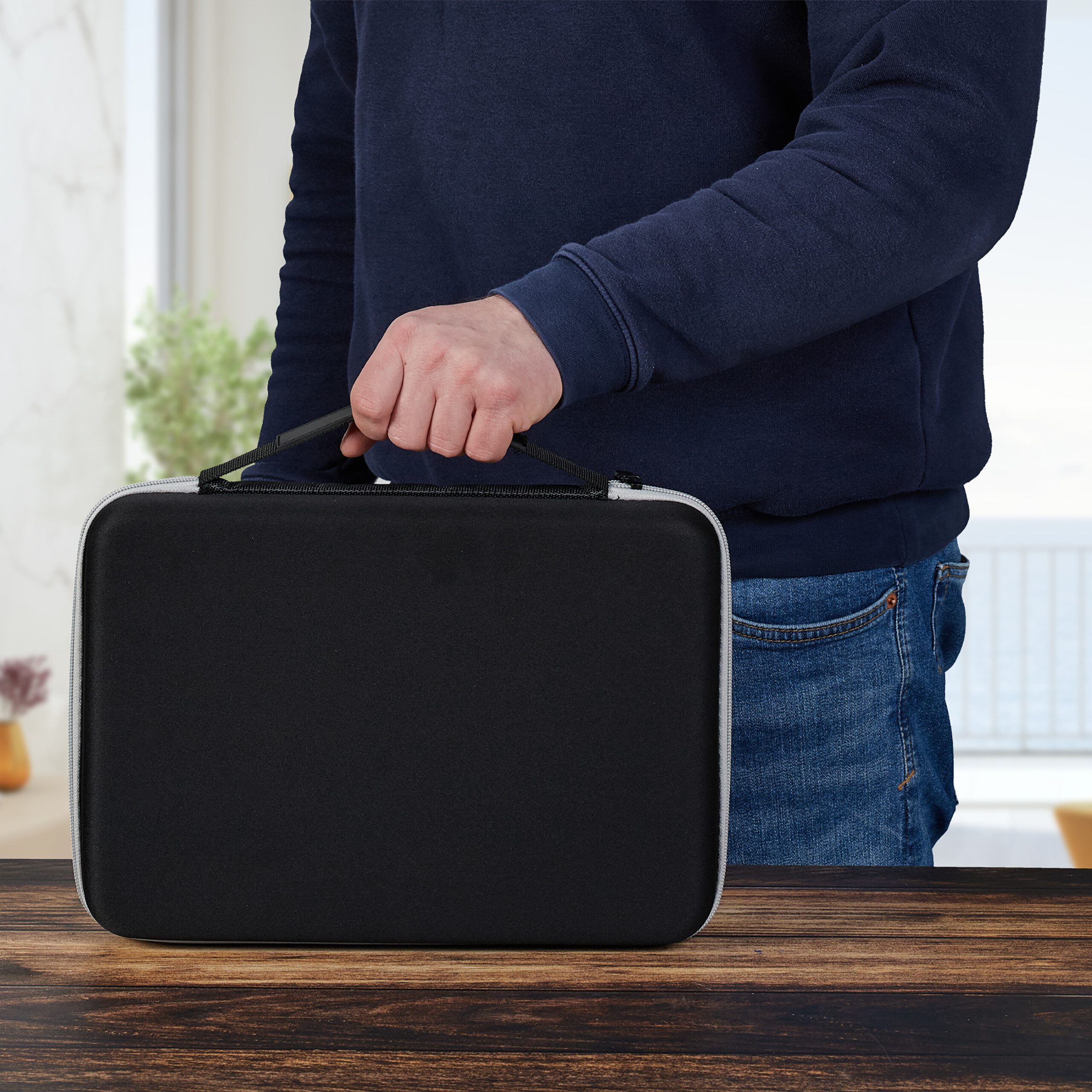 relaxdays Batteriebox Batterie Koffer mit Tester (2 St) – Bild 5 von 5