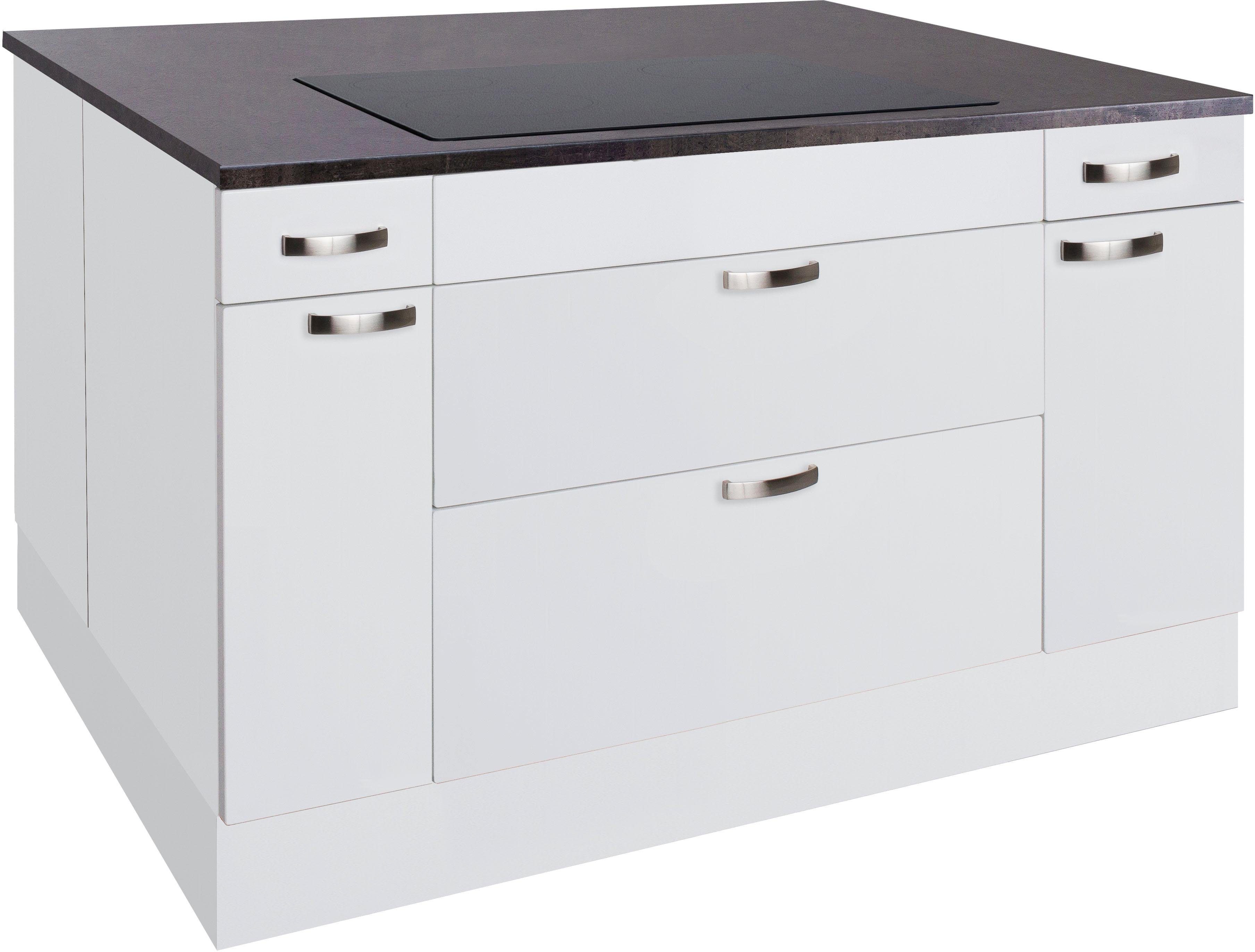KOCHSTATION Kücheninsel KS-Cara, mit Vollauszügen und Soft-Close-Funktion, Stellbreite 150 x 95 cm