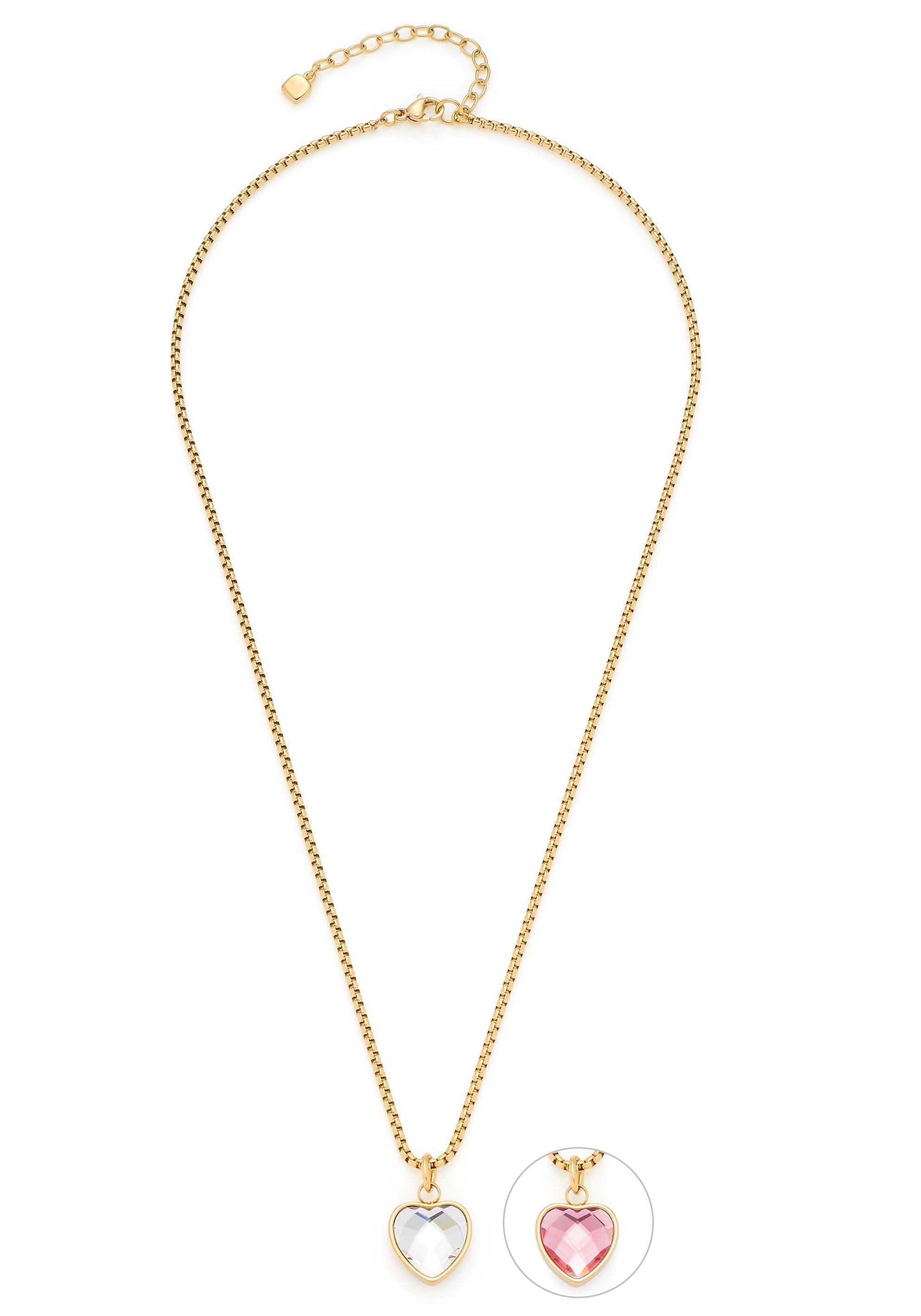 LEONARDO Kette mit Anhänger Halskette Carli Valentin's Special Herz, 023377 günstig online kaufen
