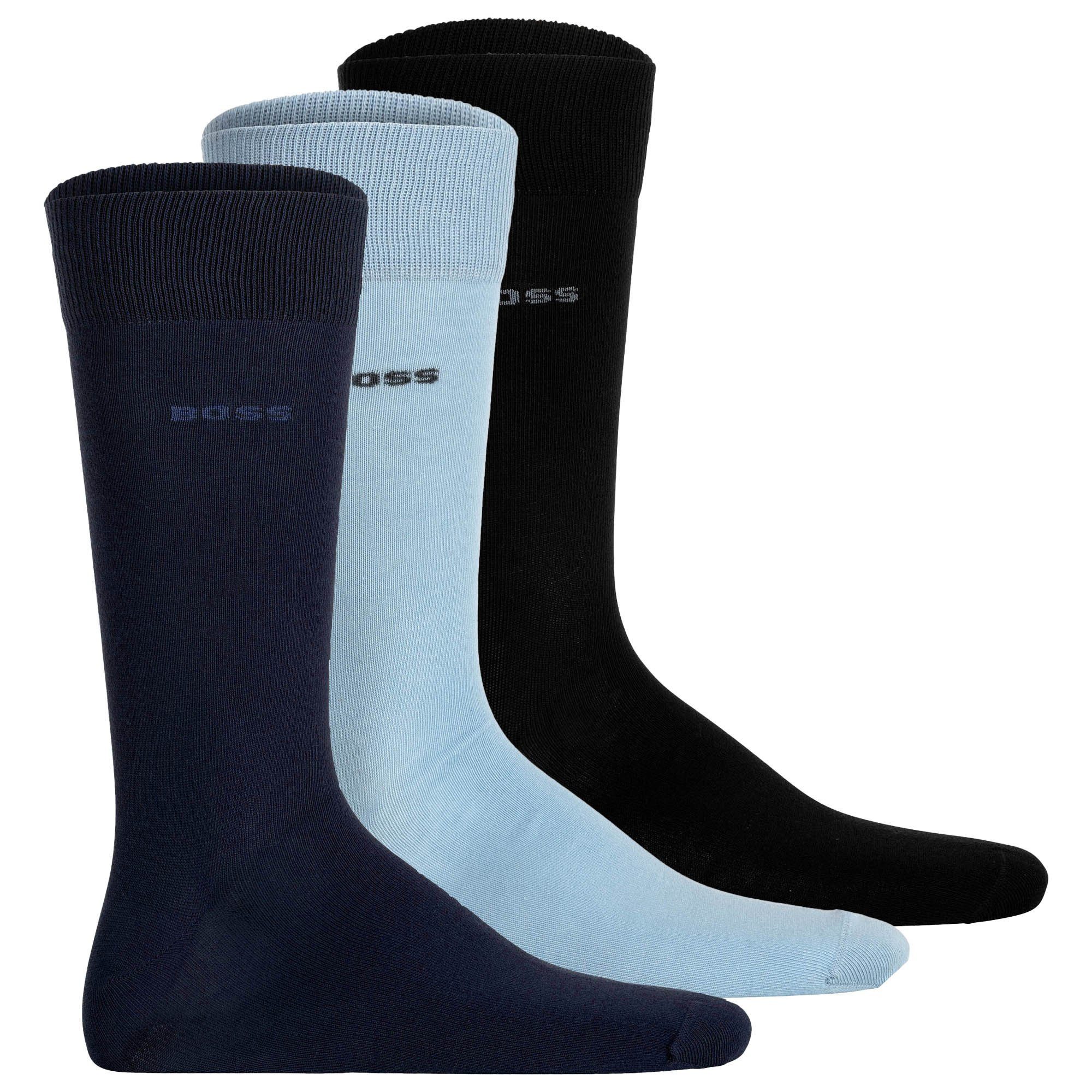 BOSS Kurzsocken Herren Socken 3er Pack Baumwolle (Packung, 3er Pack) günstig online kaufen