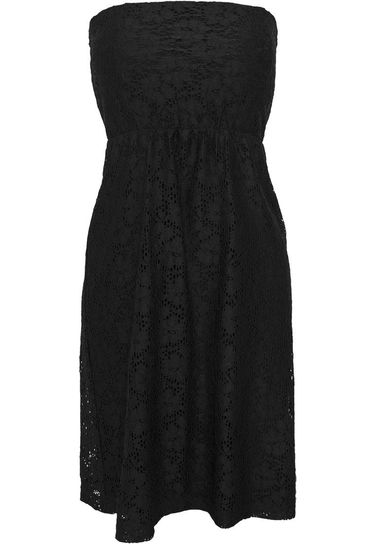 Jerseykleid CLASSICS Ladies Damen black (1-tlg) Laces URBAN Dress