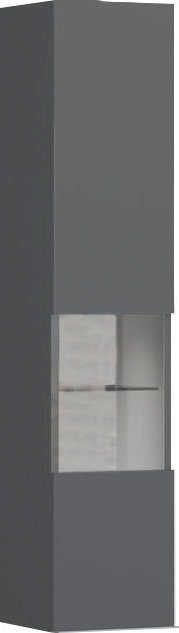 OTTO home Glasvitrine Onyx hochwertig UV lackiert, mit Soft-Close-Funktion, Höhe 140cm