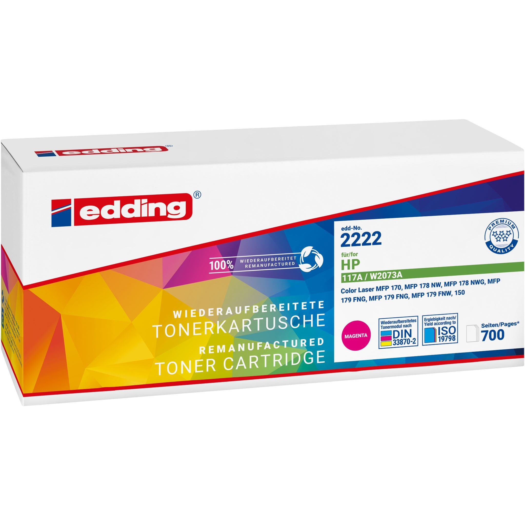 edding Tonerpatrone edding Toner 18-2222 wie HP W2073A magenta