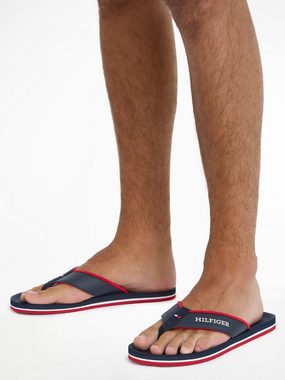 Tommy Hilfiger COMFORT HILFIGER BEACH SANDAL Zehentrenner, Sommerschuh, Schlappen, Poolslides, Badeschuh, mit Logoschriftzug