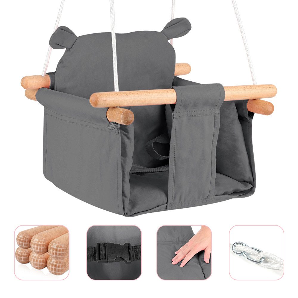 JEOBEST Babyschaukel Kinderschaukel, Verstellbar mitwachsend Kinder Schauke günstig online kaufen