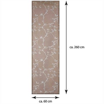 Vorhang, Bestlivings, Klettband (3 St), transparent, Voile, Transparente Schiebegardine 60cm x 260cm (BxL), mit Klettband