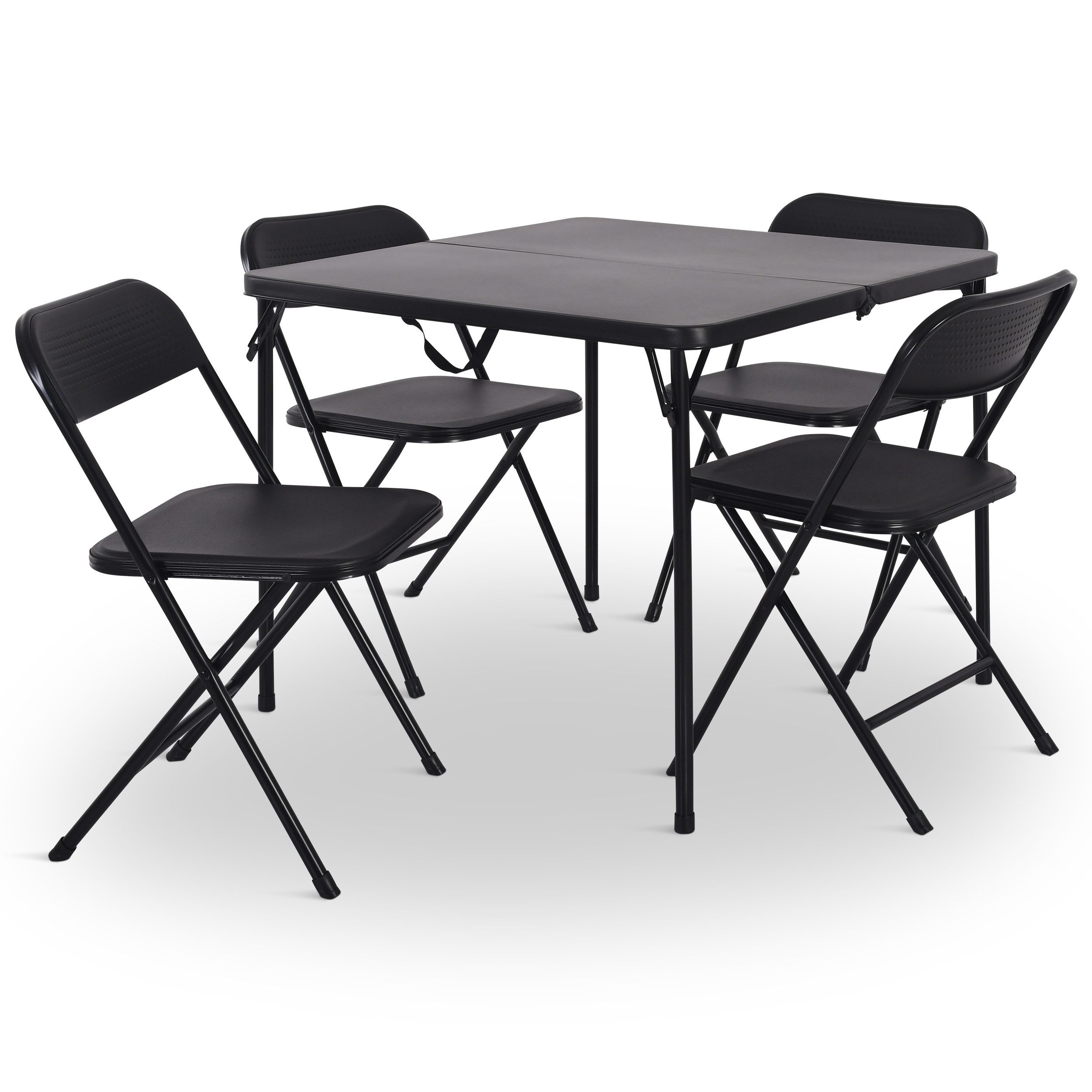 Campingtisch mit Stühlen, klappbar, Garten & Outdoor, Kunststoff/Metall, Jonas