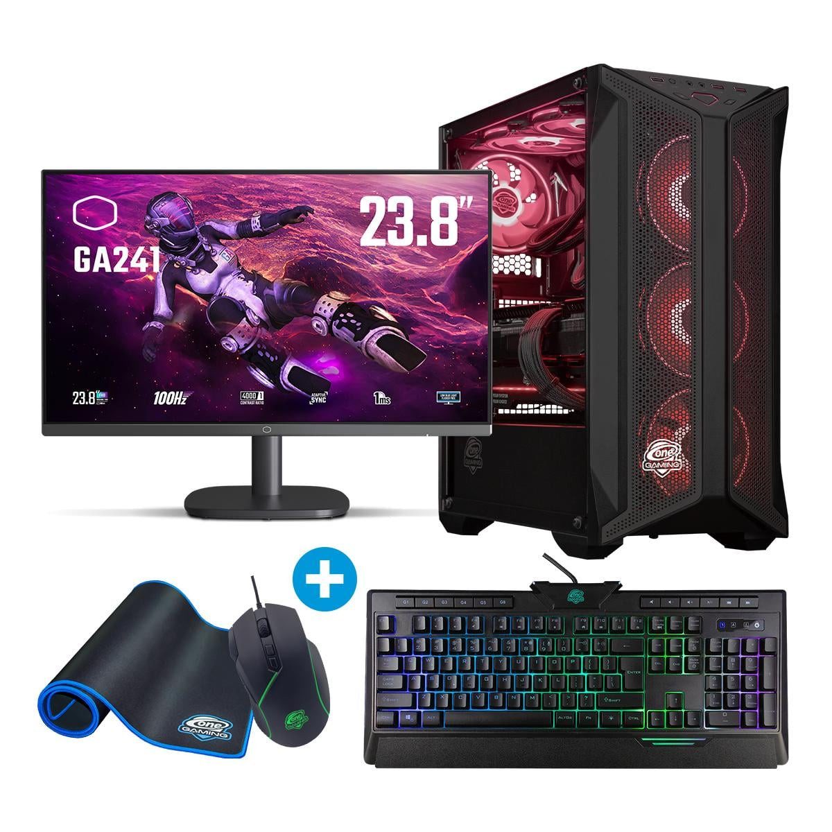 ONE GAMING Gaming Komplett-PC IN243 Gaming-PC (Intel Core i5 12400F, GeForce RTX 5060 Ti, 16 GB RAM, 512 GB SSD, Luftkühlung)