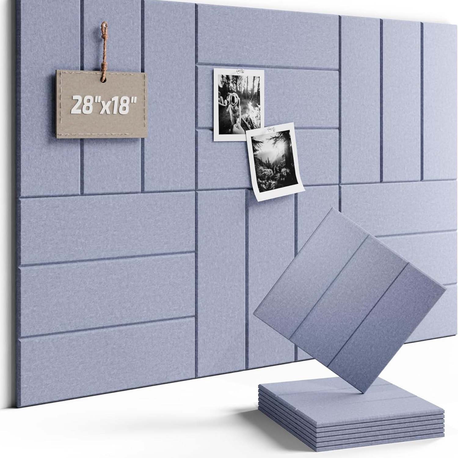 Pinnwand 12 Stück Filz Pinnwand Memoboard Selbstklebend