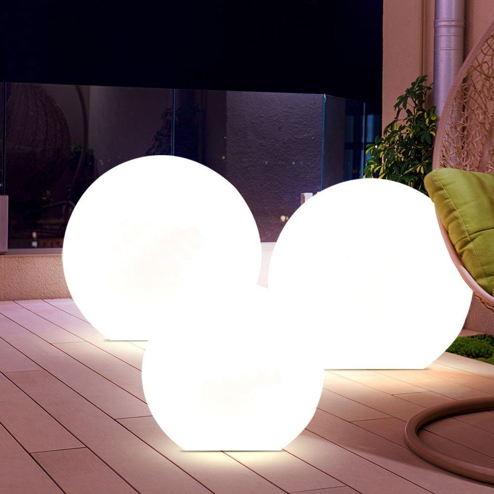 etc-shop LED Gartenleuchte, LED-Leuchtmittel fest verbaut, 3er Set LED Sola günstig online kaufen