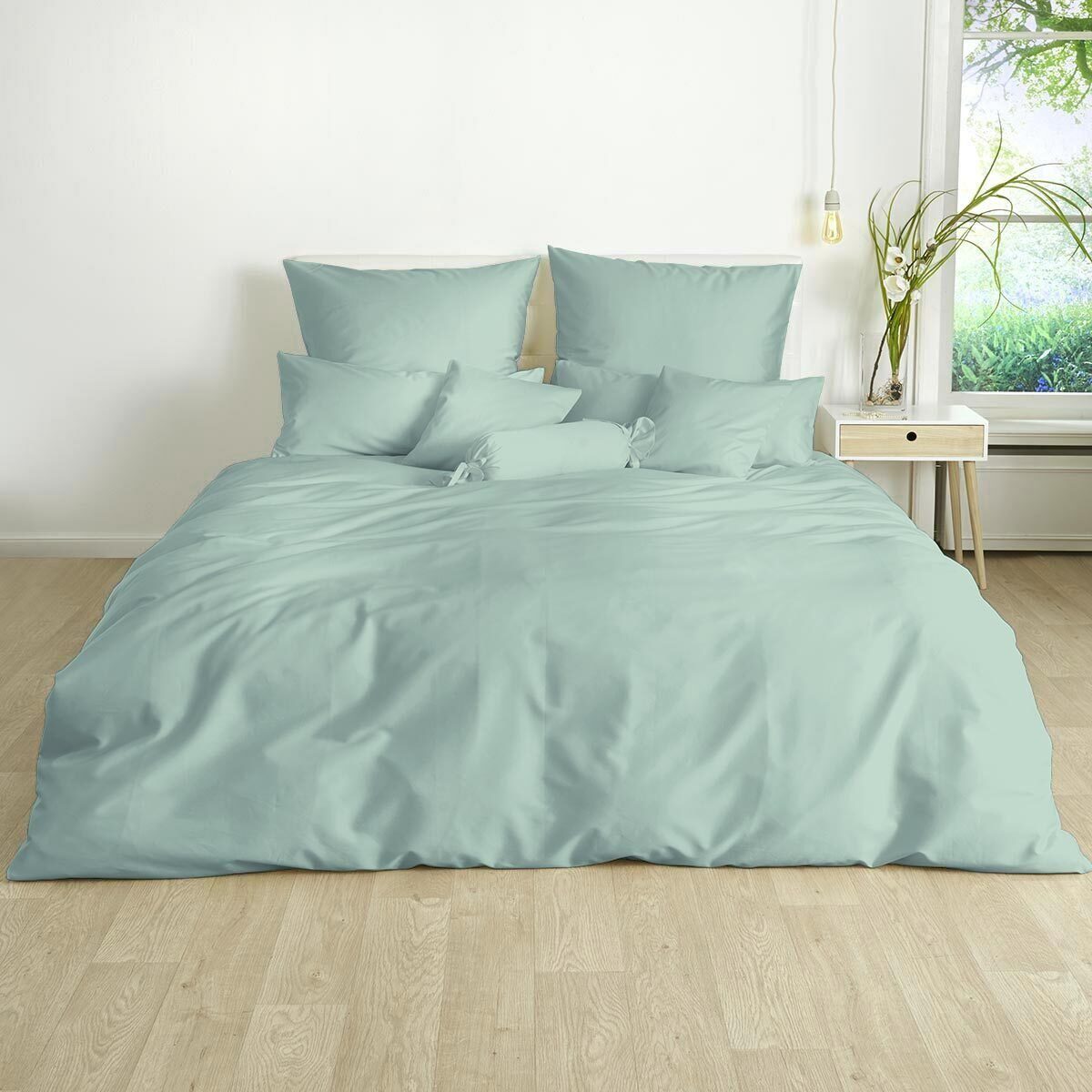 TRAUMSCHLAF Bettwäsche Uni, Mako Satin, 2 günstig online kaufen