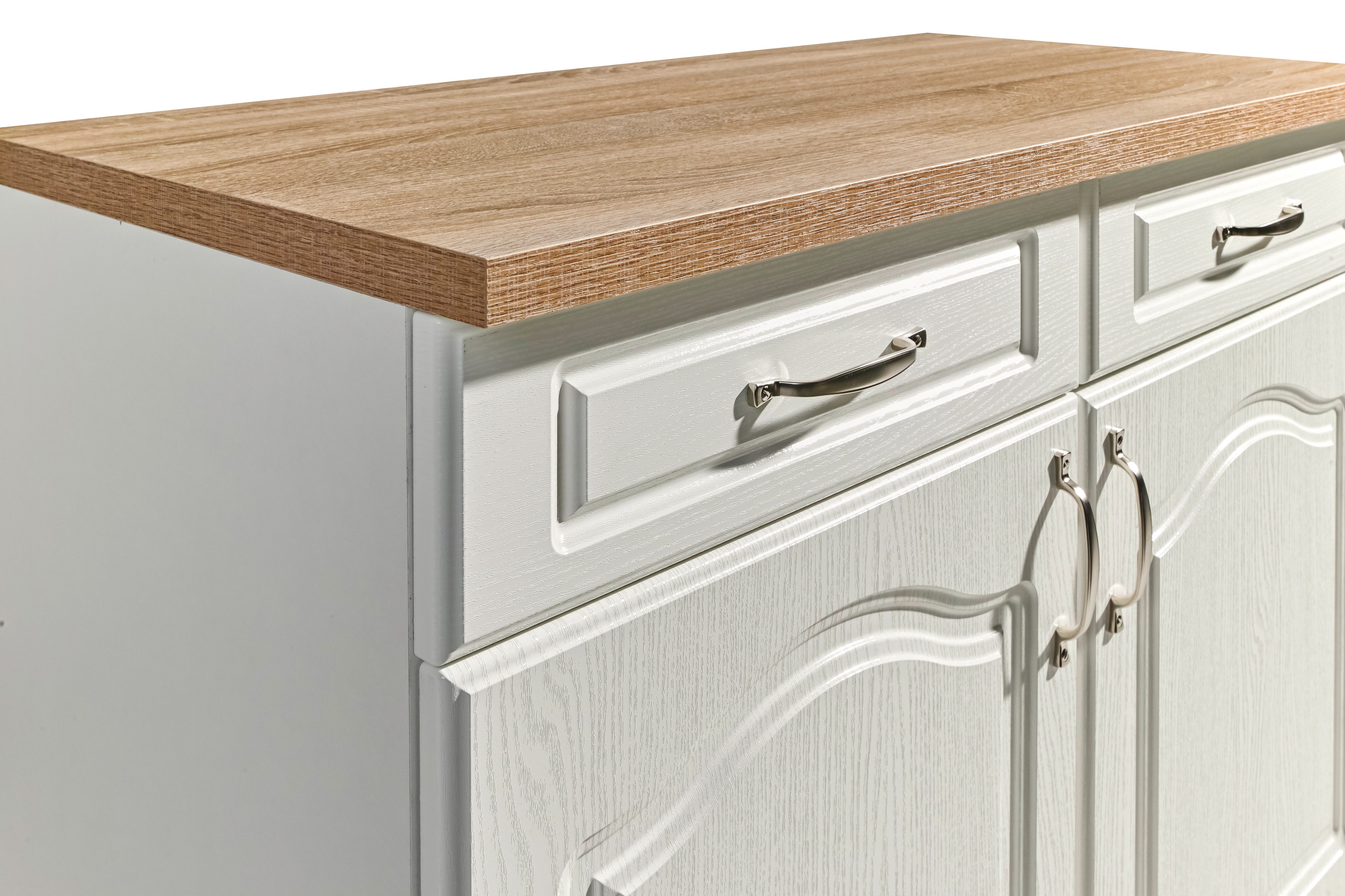 wiho Küchen Unterschrank Linz 100 cm breit, in Landhaus-Optik – Bild 5 von 5