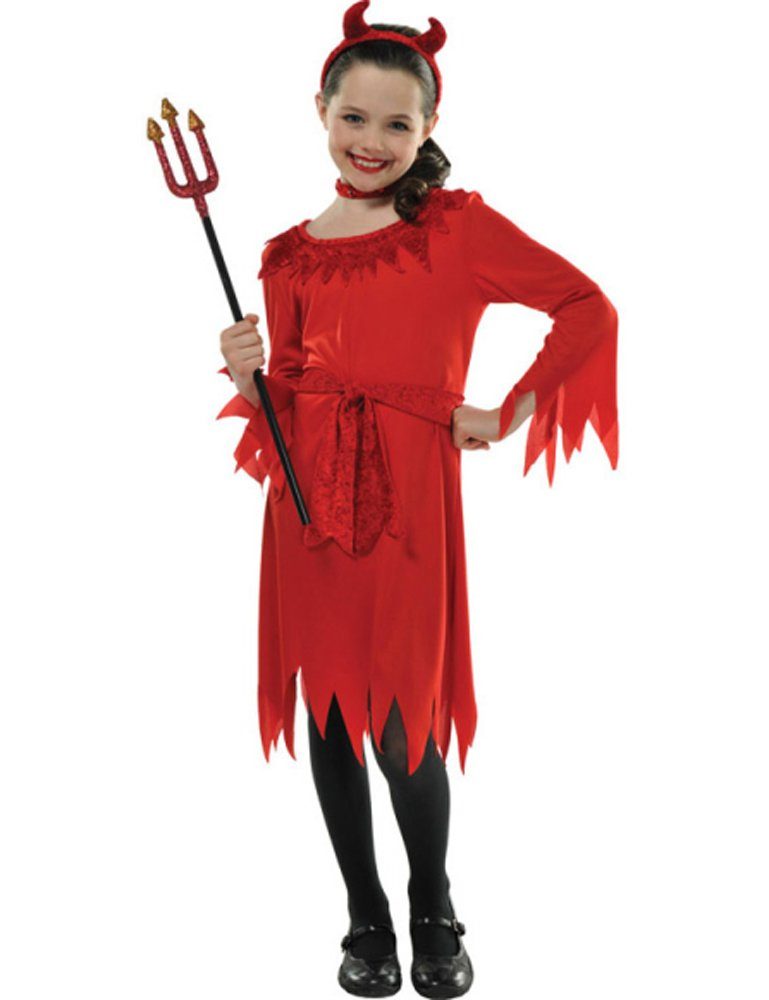 Amscan Hexen-Kostüm Kleine Teufelin Kinderkostüm 'Little Devil', Klei