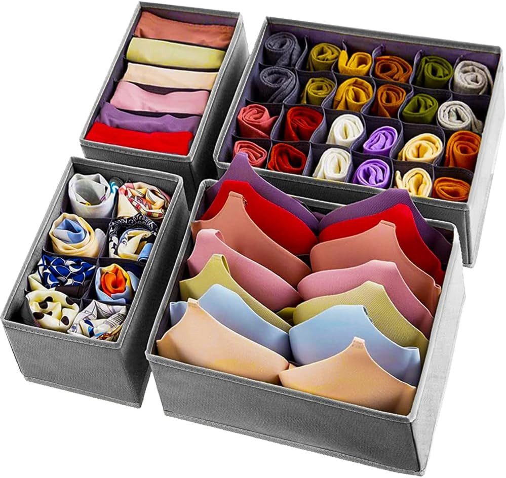 Ruhhy Aufbewahrungsbox Unterwäsche-Organizer-Set mit 4 Stück günstig online kaufen