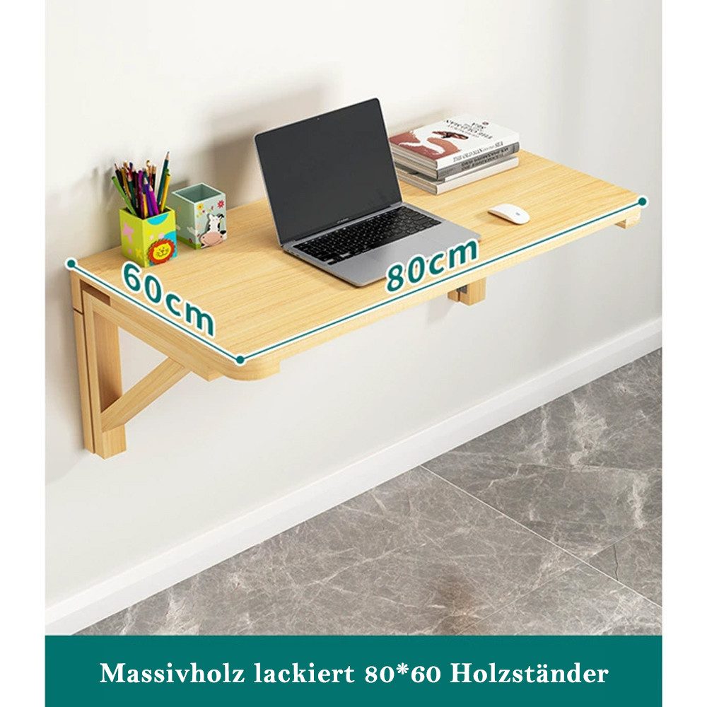 NUODWELL Klapptisch Klapptisch Wandmontierter, klein Platzsparend Schwebend günstig online kaufen