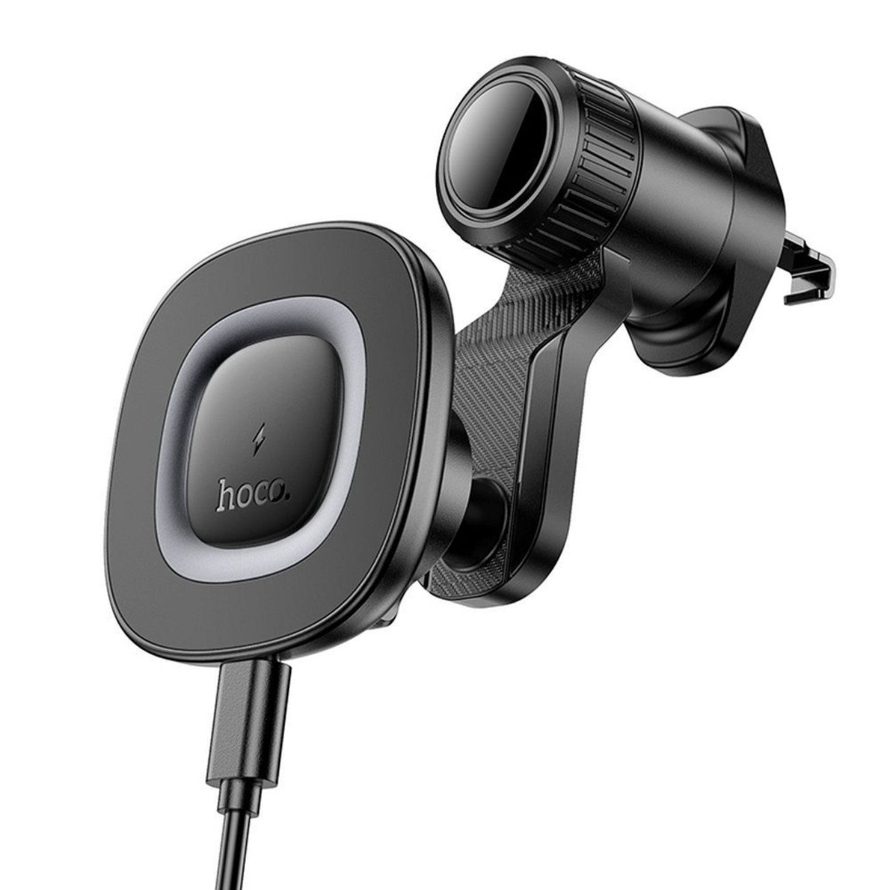 hoco. Smartphone-Halterung HW30, (bis 7 Zoll, Einzelprodukt, Einzelprodukt, Induktive Auto-Halterung, 15 W, Qi-Standard, Montage Lüftungsgitter)