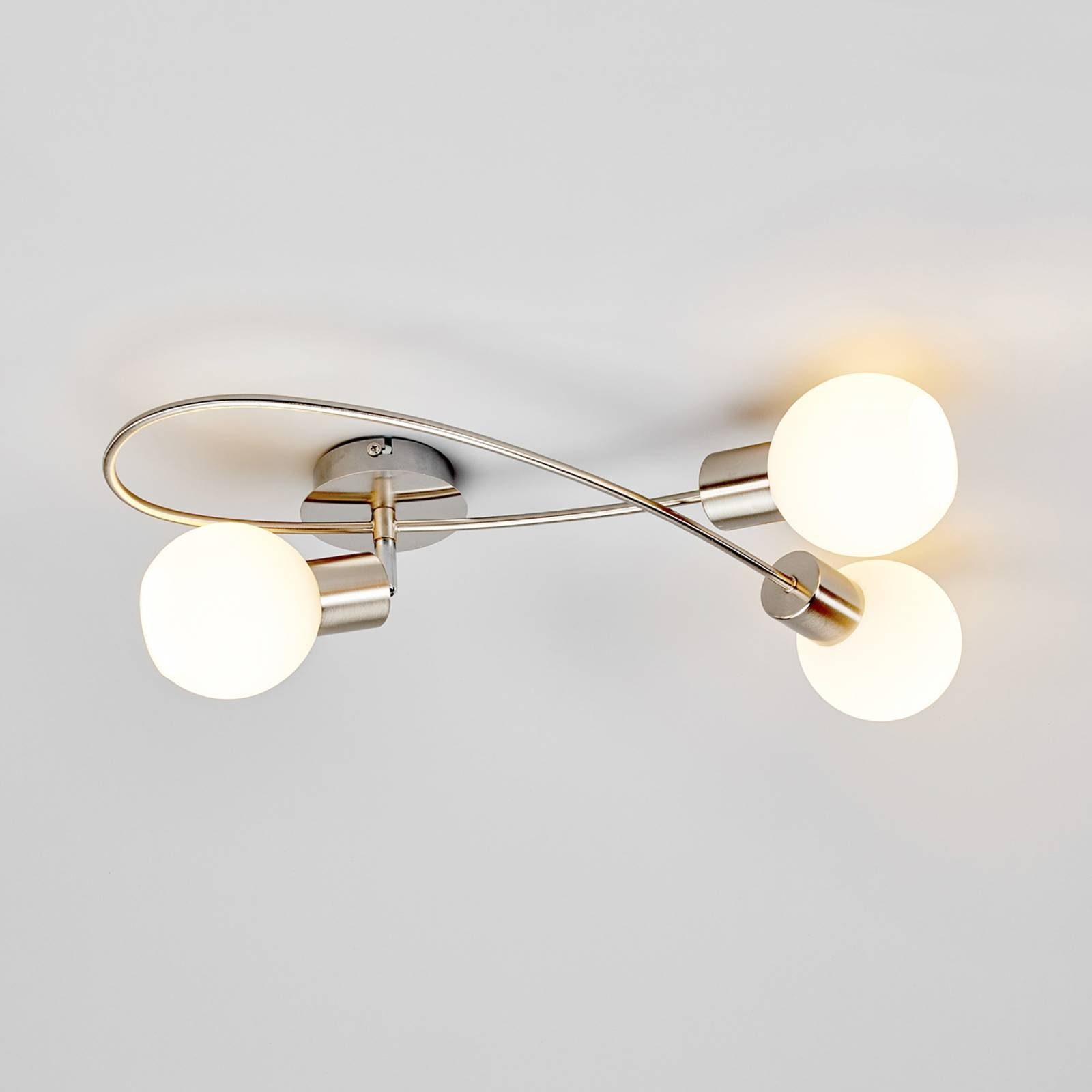 Lindby Deckenleuchten Elaina, Metall, Alu IP20, 3 x 4,5 W LED