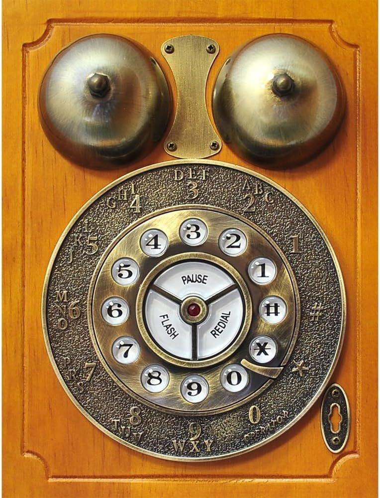 Caramel MEDIA Nostalgie Telefon Festnetztelefon 1879 Wandmontage